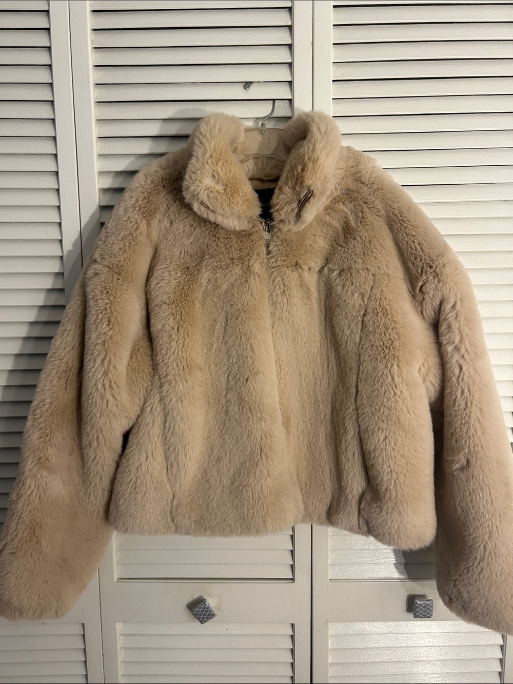 Forever 21 Plush Beige Teddy Jacket